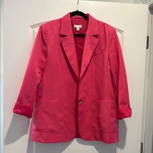 Topshop Pink Blazer Modern Oversized Fit